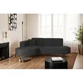 Produktbild: Kaiser Möbel Ecksofa, Sofa L-Form Designer Modena Rein stoff Noel Graphit Links - Dunkelgrau