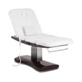 Produktbild: physa Massageliege - 3 Motoren - 300 W - 200 x 75 x 66 - 91 cm - 175 kg - braun / weiß MONZA WHITE