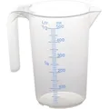 Produktbild: Hünersdorff Messkanne 500 ml Polypropylen transparent D90xH135mm Griff offen (500 ml) (935500)