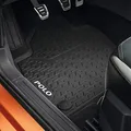Produktbild: Volkswagen 2G106150282V Gummi Fußmatten 2X Gummimatten vorn Premium Allwettermatten, schwarz, mit Polo Schriftzug
