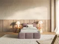 Produktbild: Selsey Kinderbett CLOUDY, mit Lattenrost, und Eck-Kopfteil, Samt wasserabweisend, 90x200 cm