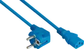 Produktbild: KM SK0130-B030 - Netzkabel Schutzkontakt-Stecker Typ E+F, Buchse C13, 3m