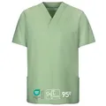 Produktbild: EXNER Medizinischer Schlupf-Kasack, OP-Kasack, Unisex, für Krankenpflege, Altenpflege, Farbe sage, Größe L