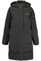 Produktbild: GUESS JEANS Outdoorjacke Damen Thermojacke Schwarz mit Kapuze und Taschen - Stylisch & Warm