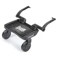 Produktbild: Lascal BuggyBoard Mini, Kinderbuggy Trittbrett mit Stehfläche, Kinderwagen Zubehör für Kinder von 2-6 Jahren (22 kg), kompatibel mit fast jedem Buggy und Kinderwagen, schwarz