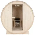 Produktbild: HOME DELUXE Outdoor Fasssauna LAHTI - ideal für 4 Personen aus Fichtenholz - Braun