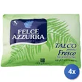 Produktbild: 4x Felce Azzurra Talco Puder Busta 100 g Weiß Fresco