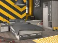 Produktbild: Kinderzimmer Jugendzimmer komplett Set Bett Kleiderschrank Stauraumbett Fabric