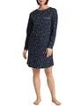 Produktbild: CALIDA Sweet Dreams Langarm-Nachthemd Damen, Länge 95cm, aus 100% Baumwolle