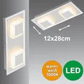 Produktbild: LED Wandlampe Deckenlampe Spot Aufputz Deckenspot kleine  Wandleuchte rechteckig