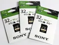 Produktbild: 3 x  Sony 32GB UHS-I Class 10 SD HC Speicherkarte bis zu 90 MB/s XAVC S