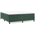 Produktbild: vidaXL Bettgestell ohne Matratze Dunkelgrün 160x200 cm Samt