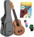 Produktbild: Cascha 2027 Premium Mahagoni Sopran Ukulele Bundle