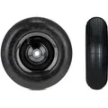 Produktbild: Relaxdays Schubkarrenrad Gummi Stahl Schwarz Luftbereift Kugellager 31 cm x 9 cm 1,7 kg