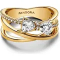 Produktbild: Pandora Ring Funkelnde Schleife Überkreuztes Band Vergoldet 163511C01 Gr. 54 - Gold - 54
