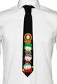 Produktbild: Opposuits Krawatte South Park Krawatte – The Boys Lustiger und auffallender Schlips mit den Gesichtern der South Park Ha