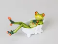 Produktbild: Frosch in Badewanne Deko Figur Dekofigur Dekoration Zierfigur Wanne Bad