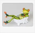 Produktbild: Frosch in Badewanne 16cm lustiger Deko - oder Geschenkartikel