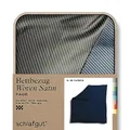 Produktbild: schlafgut Woven Fade Satin Bettwäsche 240x220cm gestreift Bettdecke Bezug einzeln, Blue Fade in Hotelqualität mit 100% Baumwolle