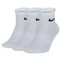 Produktbild: Nike Unisex Everyday letvægts Trainings kn chelsocken 3 Paar , Weiß / Schwarz, L EU