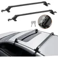Produktbild: Universelle Dachgepäckträger-querträger, Verdickte Aluminium-dachgepäckträger-querträger, Passend Für Dächer Ohne Seitenschiene, 70 Kg Tragkraft, Verstellbare Querträger Für Blankes Dach - Vevor