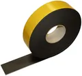 Produktbild: Elastomer Band Schwarz Selbstklebend für Isolation 3mm x 50mm x 15m Rolle