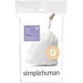 Produktbild: Simplehuman Code Q passgenaue Müllbeutel 50 - 65 L, Packung mit 20
