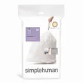 Produktbild: Simplehuman Typ Q 50-65 l, mit Zugband, 20 Stück, 20 Stk
