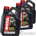 Produktbild: 3x 4L MOTUL 5000 4T 10W-40 ÖL MOTORRADÖL 10W40 MOTORÖL MOTORRAD ÖL MA2 API SM SL