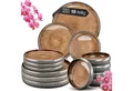 Produktbild: Moritz & Moritz Tafelservice SOLID Geschirrset Beige (18-tlg), 6 Personen, Steinzeug, Kombigeschirr für 6 Personen