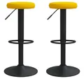 Produktbild: vidaXL Barhocker Barhocker 2 Stk. Senfgelb Samt (2 St)