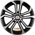 Produktbild: 4 Alufelgen DEZENT TA DARK - Black Polished 7,5x17 ET38 5x114,3 17 Zoll