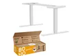 Produktbild: boho office® Schreibtisch Homedesk (Tischgestell), elektrisch stufenlos höhenverstellbar in Weiß mit 3 Speicherplätzen