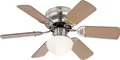 Produktbild: Globo UGO 230V 60W 76cm Deckenventilator mit Beleuchtung und Zugschalter -...