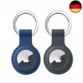Produktbild: 2 Stück Anhänger für Apple AirTag Schlüsselanhänger, Airtags Hülle Silikon Case 