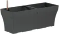 Produktbild: Geli Blumenkasten mit Wasserspeicher 'Neo-Line', anthrazit, Länge ca. 50 cm