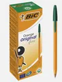 Produktbild: BIC Orange Original Fine Ballpoint Pens Fine Point (0.8 mm) - Green, Box of 20