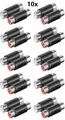 Produktbild: 10x Cinch Adapter Audio Stereo 2x Cinch 2x RCA Buchse Verbinder Kupplung 11607