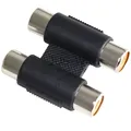 Produktbild: Audio Adapter Verbinder 2 Cinch Kupplungen auf 2 Cinch Kupplungen RCA abo