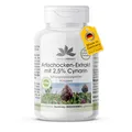 Produktbild: Artischocken Extrakt Kapseln - 90 Kapseln - hochdosiert - 1050mg Artischocken-Extrakt pro Tagesdosis - vegan - 2,5% Cynarin | HERBADIREKT by Warnke Vitalstoffe - Deutsche Apothekenqualität