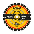 Produktbild: Dewalt Elite Kreissägeblatt DT10302 (Sägeblatt-ø 184/16 mm, Schnittbreite: 1,65 mm, 24 Zähne, Zahngeometrie: WZ, Zahnwinkel: 18°, ultra-scharfe Hartmetall-Zähne, mit Nail Tough, für Universal-Einsatz)