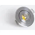 Produktbild: LED Downlight Einbaustrahler Rund COB CRI90 Ausschnitt Ø 45 mm Silber 4000K Neutralweiß - Silber