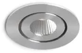 Produktbild: LED Downlight Einbaustrahler Rund COB CRI90 Ausschnitt Ø 45 mm Silber 4000K Neutralweiß