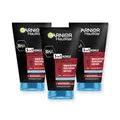 Produktbild: Garnier Hautklar 3 in 1 Gesichtsreinigung für unreine Haut, Anti-Mitesser Reinigung, Peeling und Maske, Mit Kohle, Blaubeerextrakt und Salizylsäure, Ohne Parabene, 3 x 150 ml