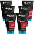 Produktbild: 6x 150ml Garnier Hautklar 3 in 1 Kohle Anti Mitesser Reinigung Peeling Maske