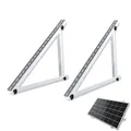 Produktbild: Balkonkraftwerk Halterung Solarhalterung 114cm für Geländer Balkon PV Modul Aufständerung 45 Zoll verstellbar Winkel 0-90 Grad (2 Stück - 1 Modul - Dach/Freistehend)