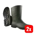 Produktbild: Dunlop Stiefel Gummistiefel Kurzstiefel Dee grün wasserdicht Größe 38 PVC 2 PAAR