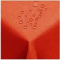 Produktbild: DecoHomeTextil Heimtextilmanufaktur Tischdecke Leinen Optik Tischdecke Tischtuch Abwaschbar Wasserabweisend orange Eckig 110 x 220 cm