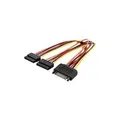Produktbild: Assmann SATA Y-Adapterkabel 15-pin SATA auf 2x 15-pin SATA ST/BU/BU 0,3m SATA Y-Adapter-Kabel, 0,3m - 15-pin SATA auf 2x 15-pin SATA, ST/BU/BU - Sichere Verbindung und Stromversorgung - zur Stromversorgung von 2 SATA Festplatten über einen SATA 15-pin Port - UL (AK-430405-003-M)