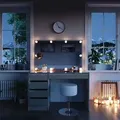 Produktbild: Vicco - Schminktisch Sherry, Greige, 120 cm mit led Beleuchtung und Hocker